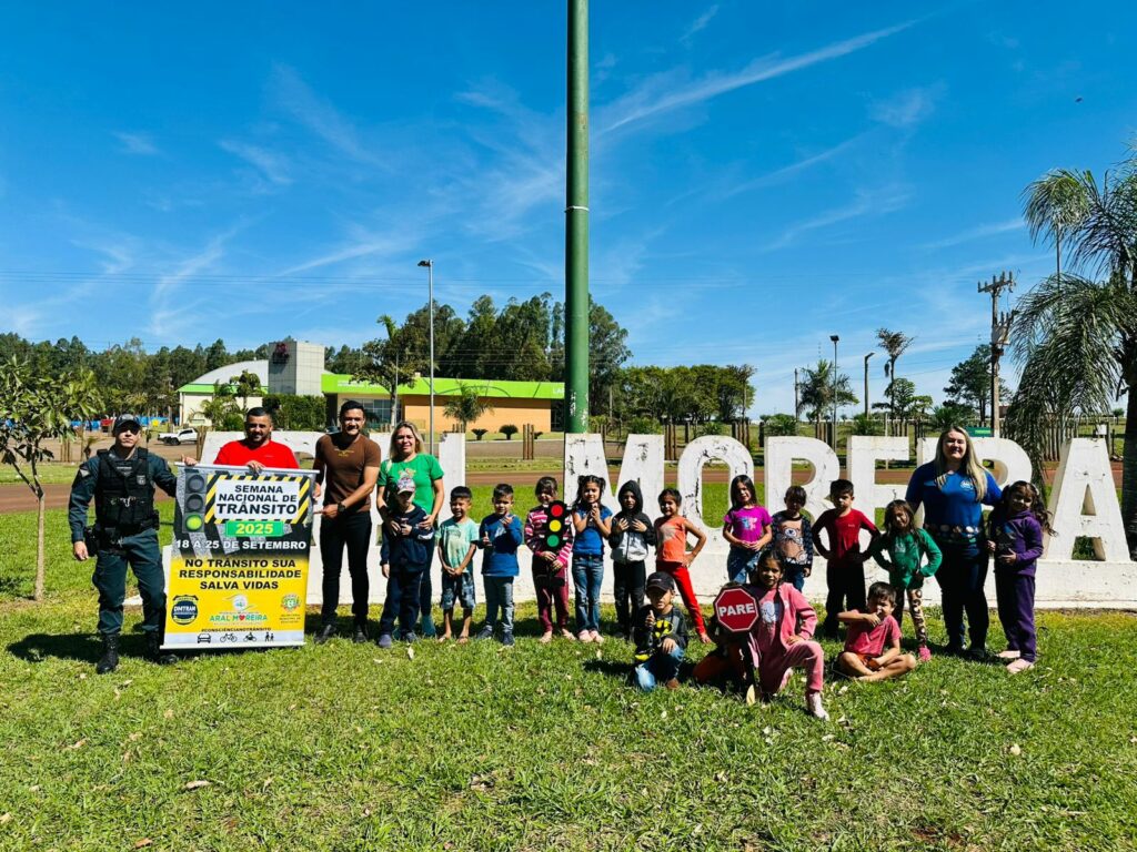 Aral Moreira: DMTRAM promove ação alusiva à Semana Nacional do Trânsito na Escola Municipal Aracy Wider