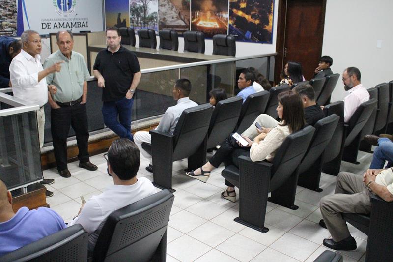 Vereadores Darci e Jota Roberto recepcionam deputados Rodolfo Nogueira e Zé Teixeira em Amambai