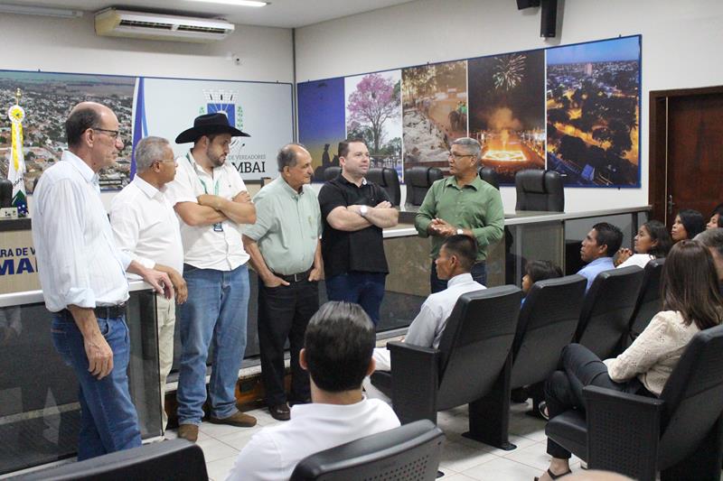 Vereadores Darci e Jota Roberto recepcionam deputados Rodolfo Nogueira e Zé Teixeira em Amambai