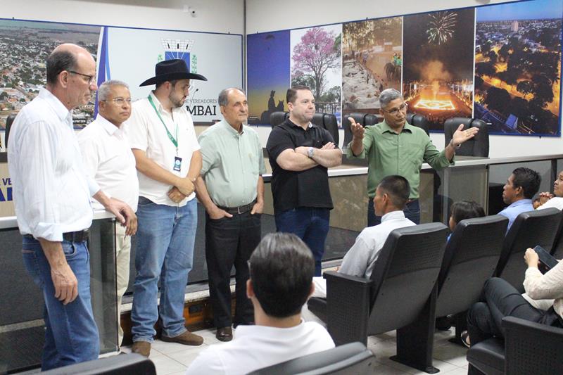 Vereadores Darci e Jota Roberto recepcionam deputados Rodolfo Nogueira e Zé Teixeira em Amambai