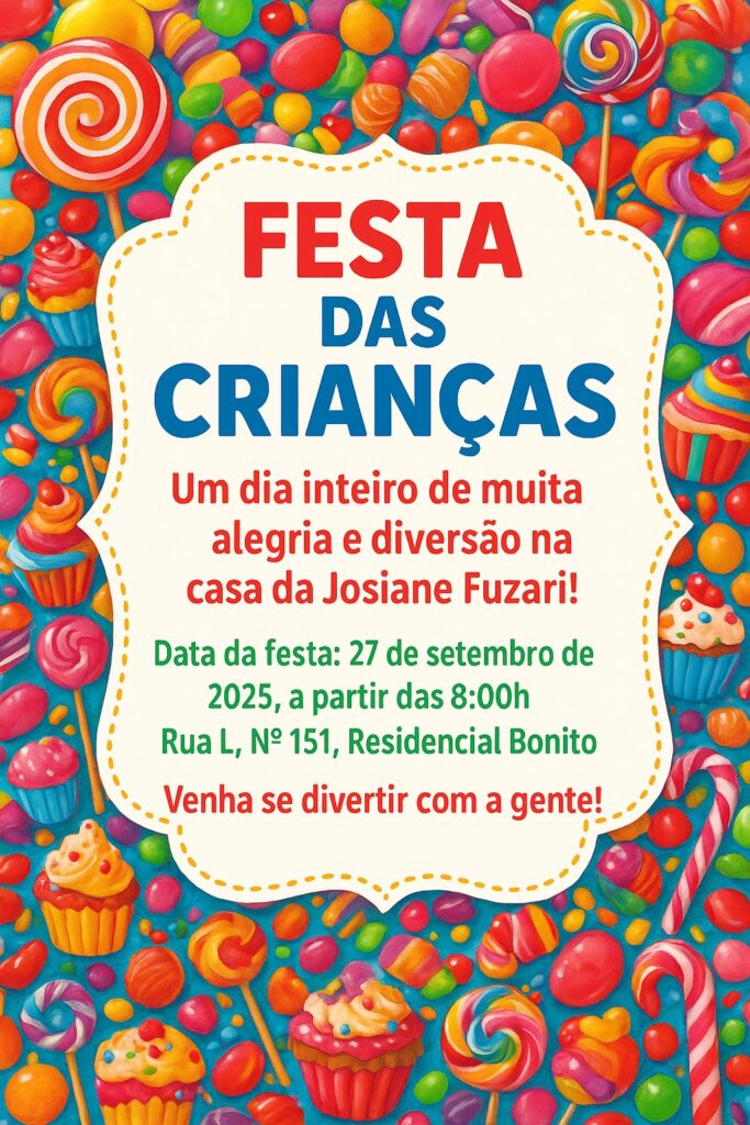 Festa das Crianças promete resgatar brincadeiras tradicionais e fortalecer vínculos em Amambai