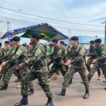 Desfile cívico-militar abre programação de aniversário de 77 anos de Amambai
