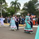Desfile cívico-militar abre programação de aniversário de 77 anos de Amambai