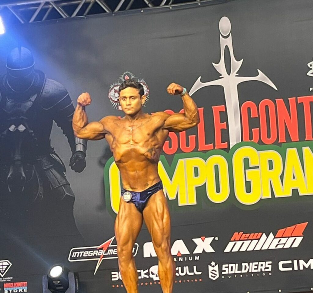 Amambaiense é 2º colocado em campeonato de fisiculturismo em Campo Grande