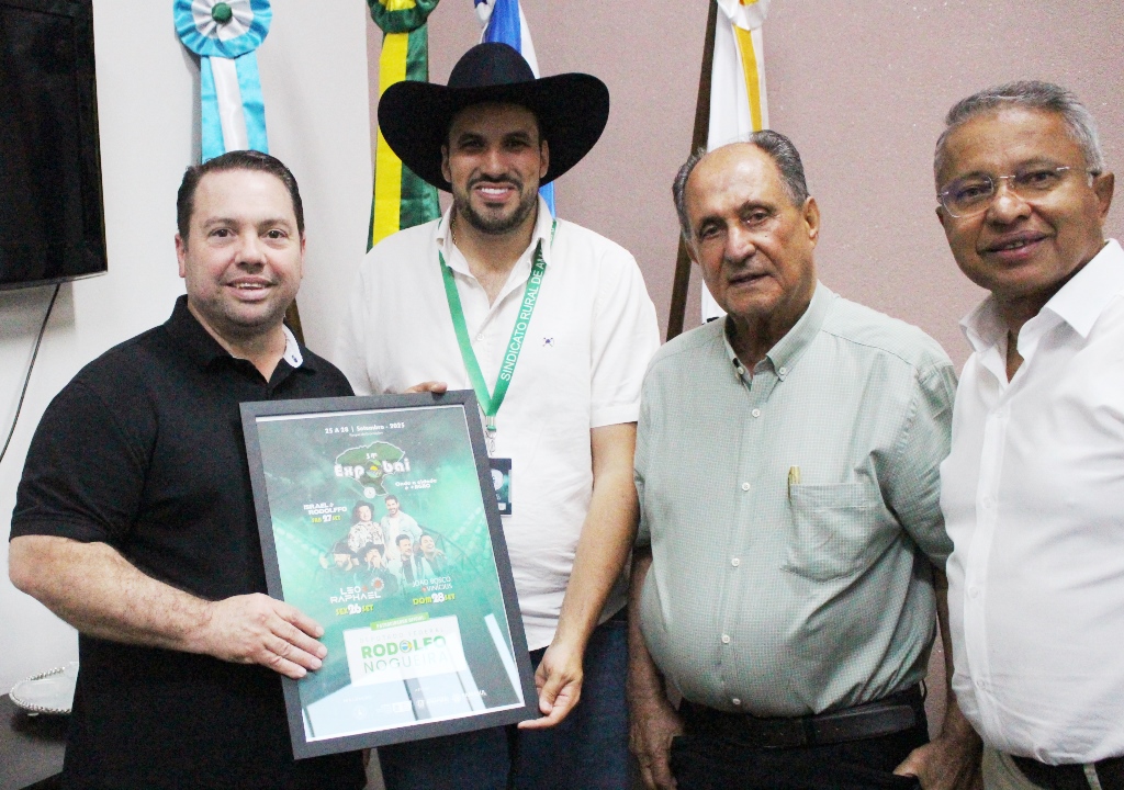 Vereadores Darci e Jota Roberto recepcionam deputados Rodolfo Nogueira e Zé Teixeira em Amambai