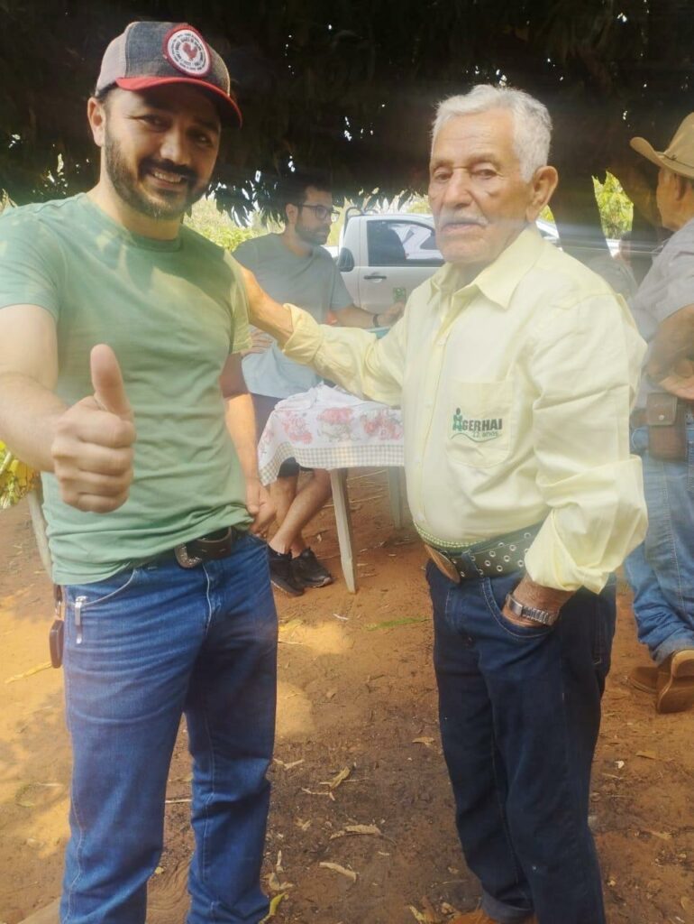 Prefeito Rogério Torquetti parabeniza tacuruense Aldemiro Flores pelo seu 96º aniversário