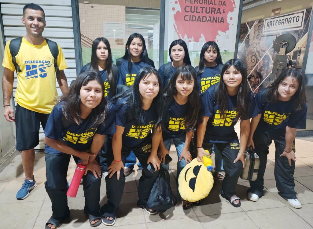 Futsal feminino de Paranhos faz 5x3 sobre representante do Espírito Santo na estreia nos Jogos Escolares Brasileiros em MG