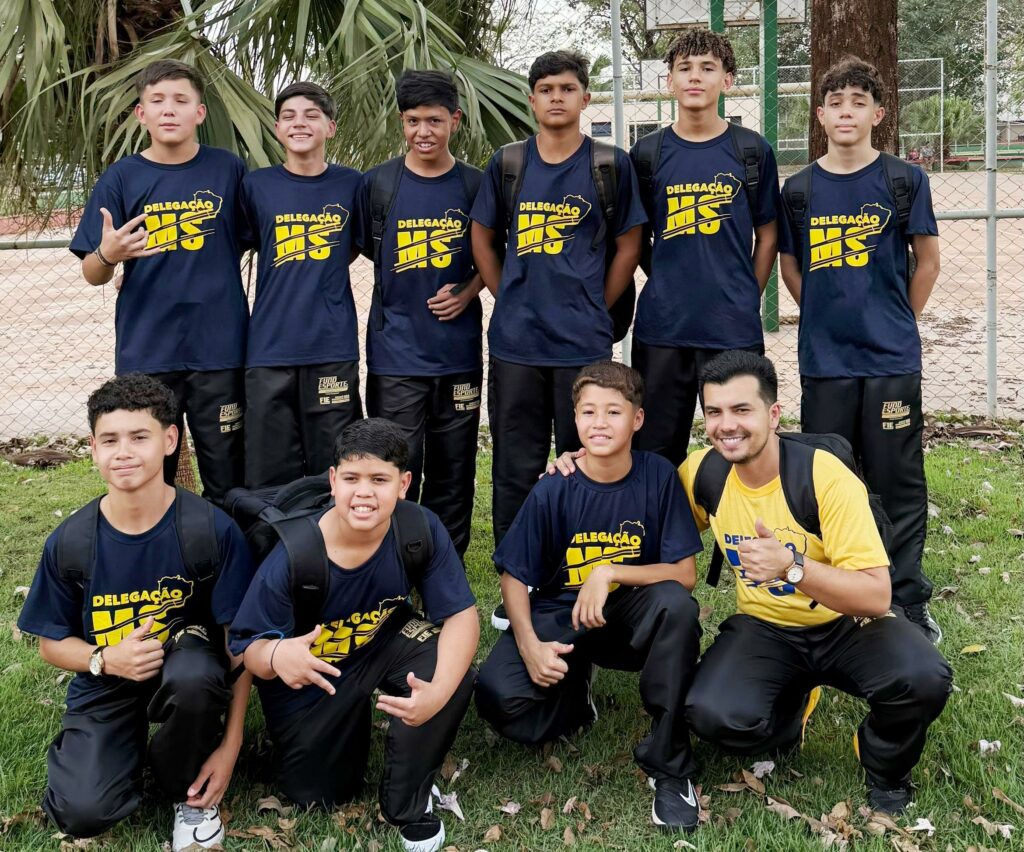 Após vencer RJ na estreia vôlei masculino de Caarapó enfrenta SC pelos Jogos Escolares Brasileiros 2025