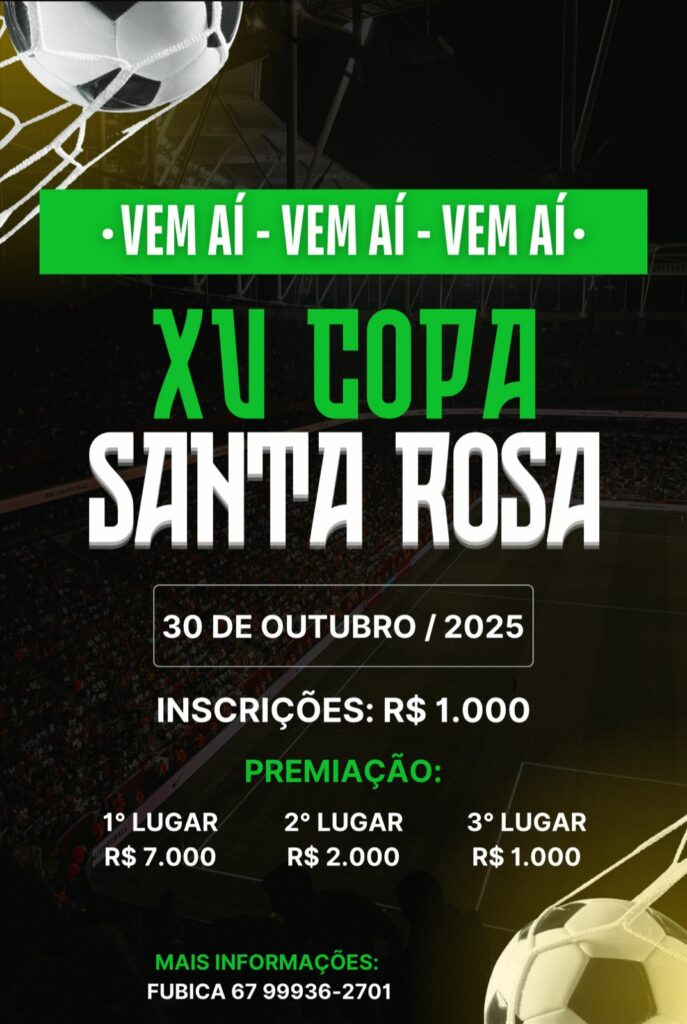 Abertas inscrições para a 15ª Copa Santa Rosa de Futebol Suíço em Amambai