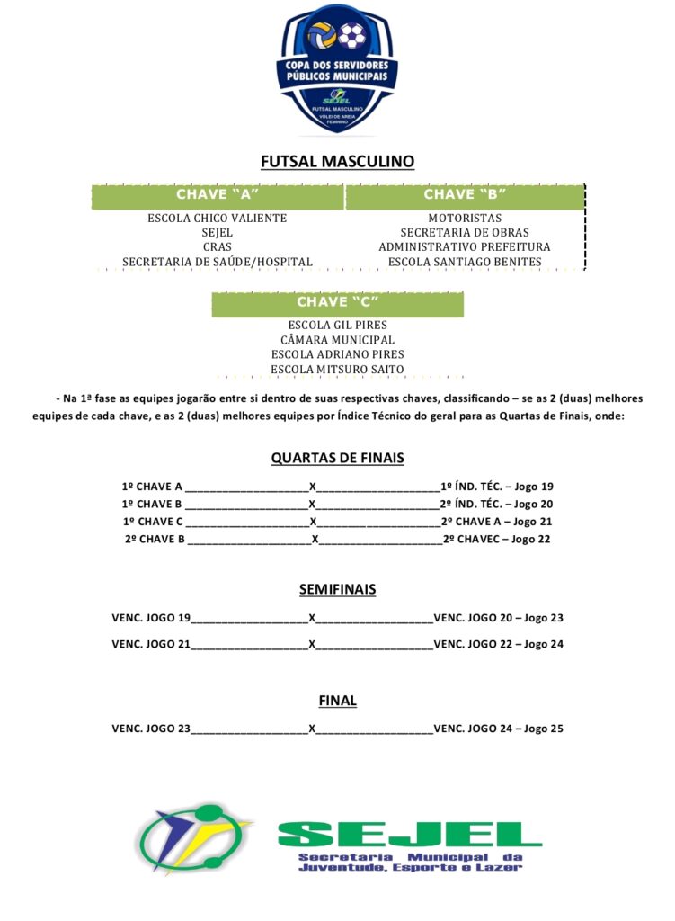 Paranhos abriu nessa quarta-feira a Copa dos Servidores Públicos Municipais 2025