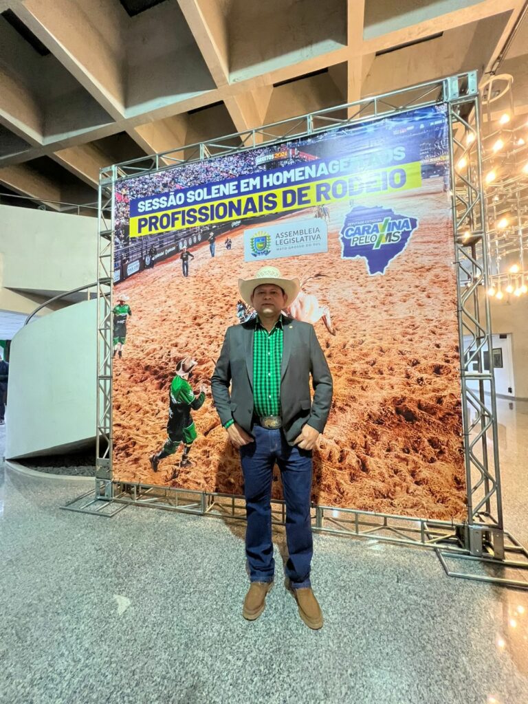 Amambai: Vereador e locutor Paulo Sérgio é homenageado na Assembleia Legislativa de Mato Grosso do Sul