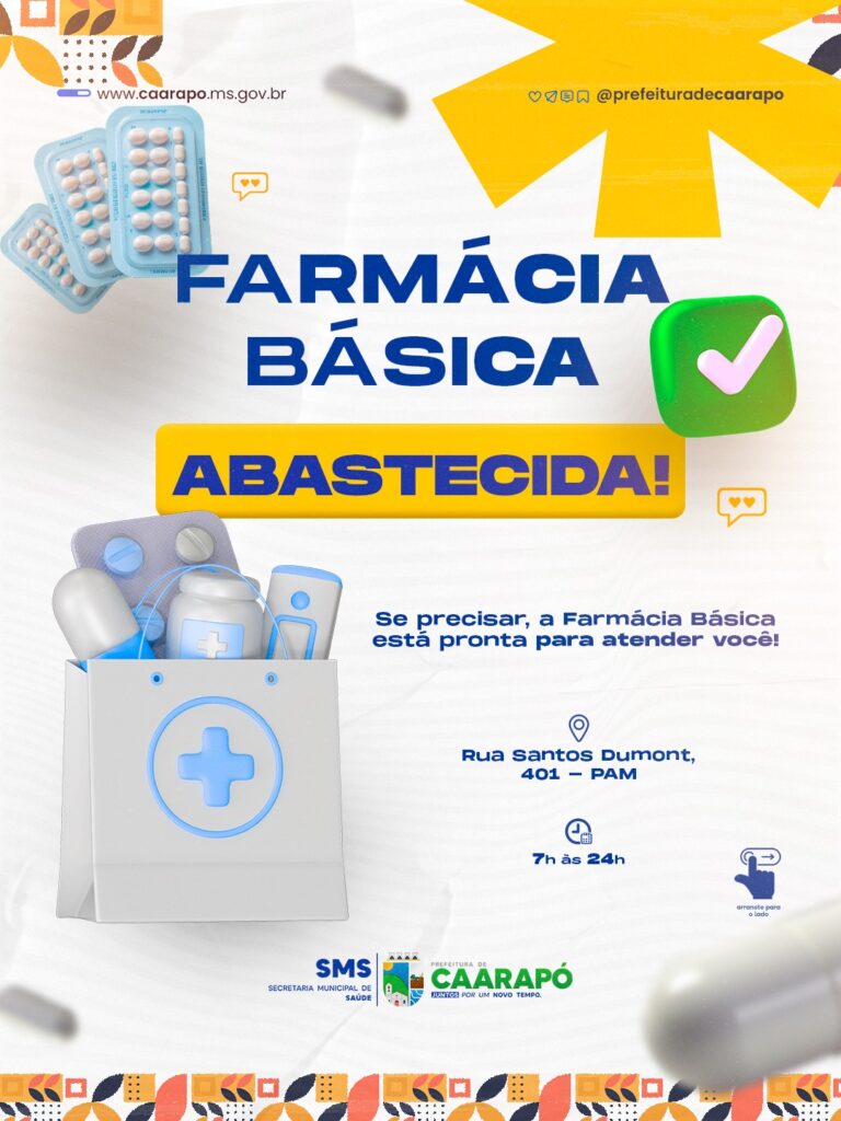 Farmácia do PAM realizou mais de 59 mil atendimentos até agora em Caarapó Farmácia do PAM realizou mais de 59 mil atendimentos até agora em Caarapó
