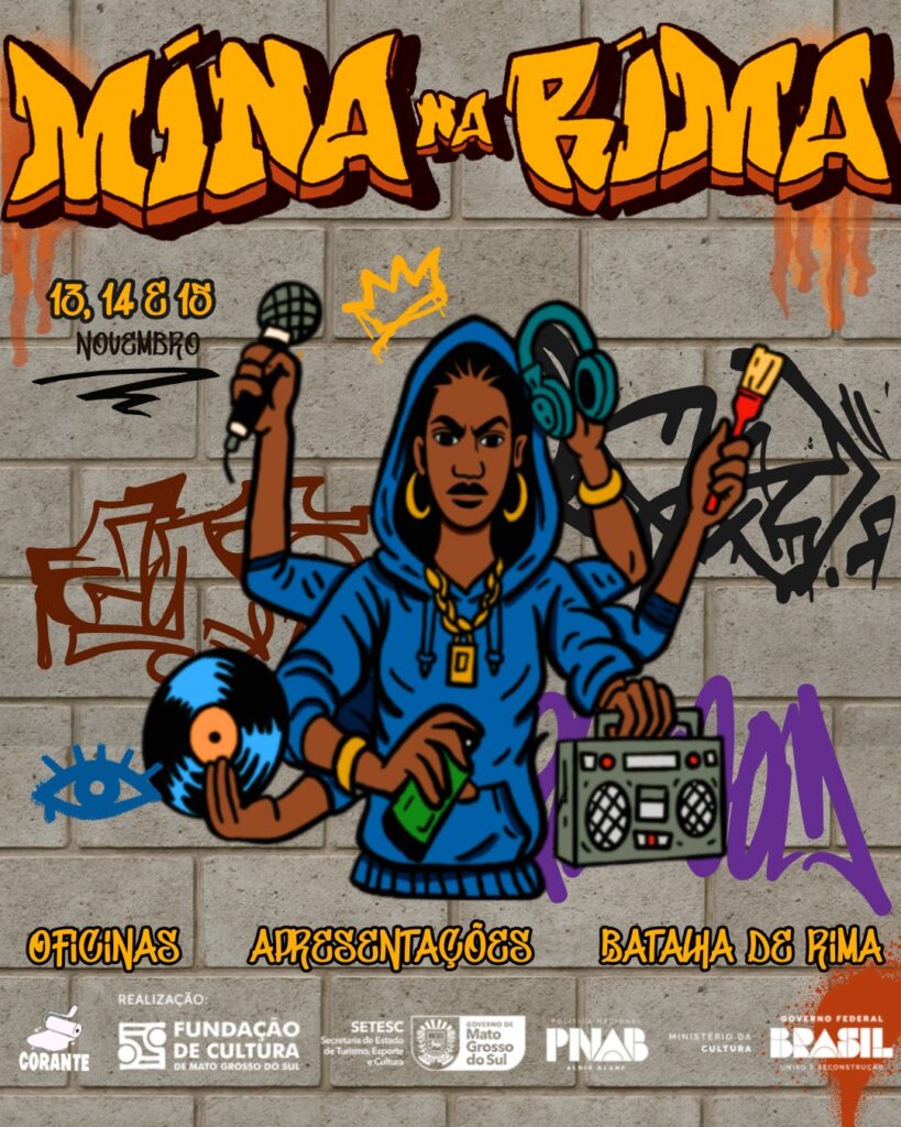 Dourados recebe 1º Festival Mina na Rima com premiação e oficinas gratuitas Dourados recebe 1º Festival Mina na Rima com premiação e oficinas gratuitas