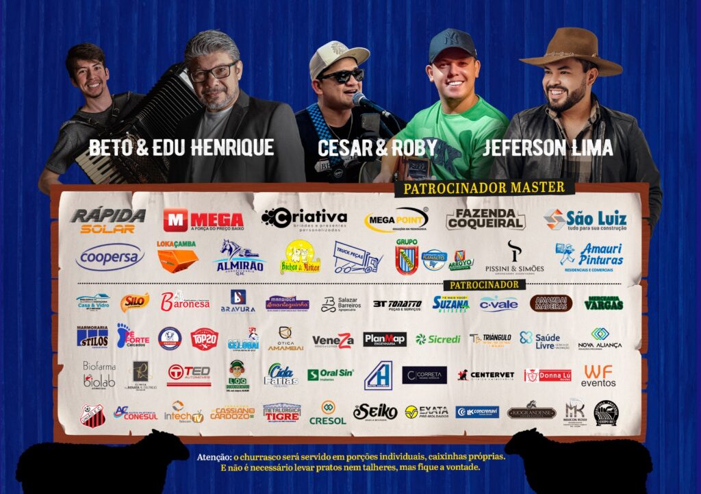 3ª Festa do Carneiro acontece em Amambai no dia 9 de novembro 3ª Festa do Carneiro acontece em Amambai no dia 9 de novembro