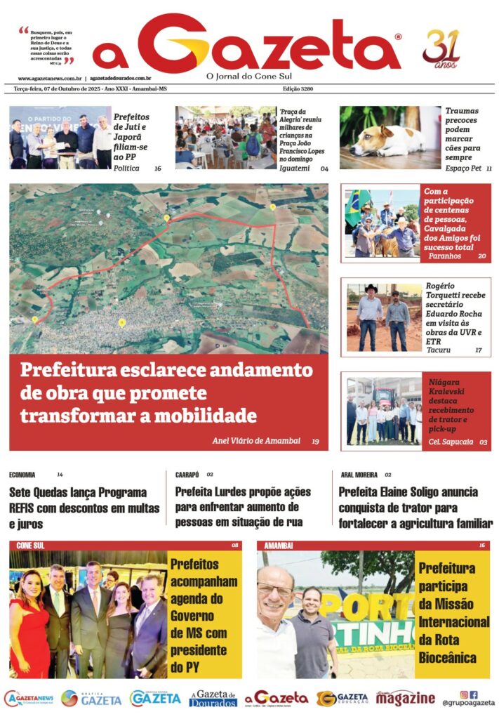 Jornal A Gazeta – Edição de 07 de outubro de 2025