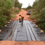 Prefeitura de Iguatemi reforma ponte sobre o córrego Pirajuí, na popular estrada velha