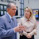 Lia Nogueira comemora o início da obra da passarela da MS 156 em Dourados