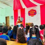 CEI Criança Feliz de Paranhos recebe apresentação da Turma da Alegria