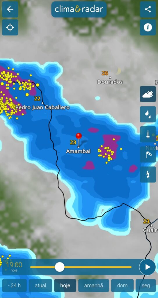 Defesa Civil alerta para risco de temporal em Amambai e região nesta sexta-feira Defesa Civil alerta para risco de temporal em Amambai e região nesta sexta-feira