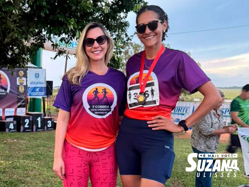 Apoiadora do evento Suzana Ulisses destaca o sucesso da 1ª Corrida Rota Crepúsculo em Amambai