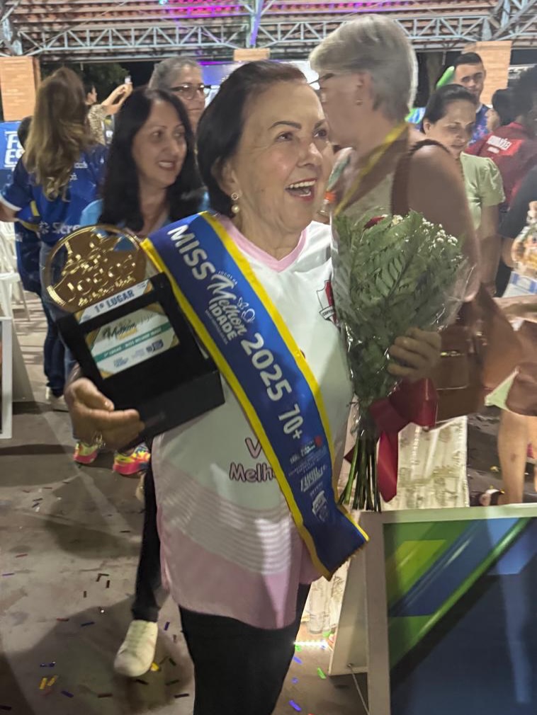 Eldorado conquista o 1º lugar no Concurso de Miss 70+ nos Jogos da Melhor Idade de Mato Grosso do Sul Eldorado conquista o 1º lugar no Concurso de Miss 70+ nos Jogos da Melhor Idade de Mato Grosso do Sul