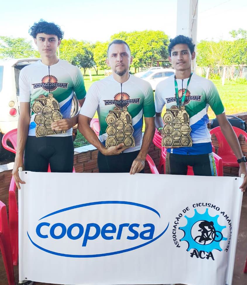 Ciclismo de Amambai conquistou três títulos de campeão e vários pódios na Copa Conesul de MTB 2025