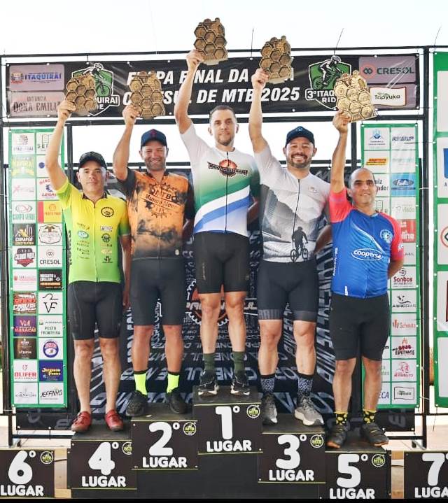 Ciclismo de Amambai conquistou três títulos de campeão e vários pódios na Copa Conesul de MTB 2025