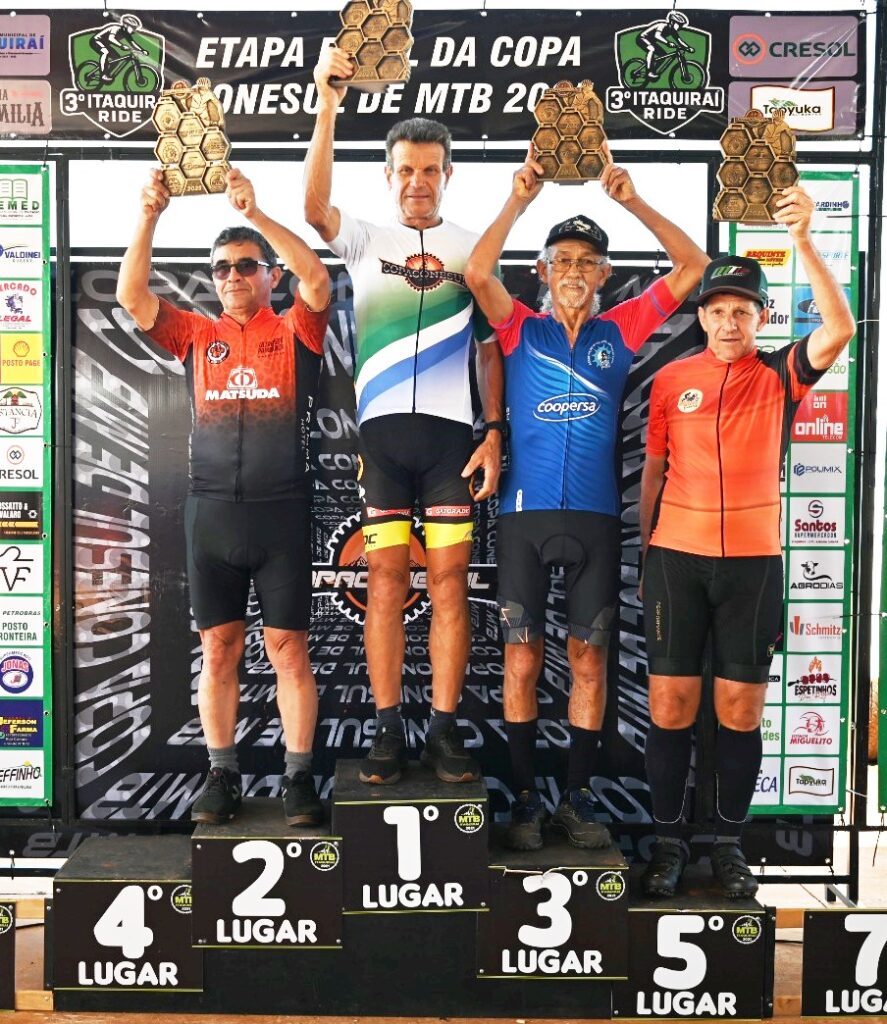 Ciclismo de Amambai conquistou três títulos de campeão e vários pódios na Copa Conesul de MTB 2025