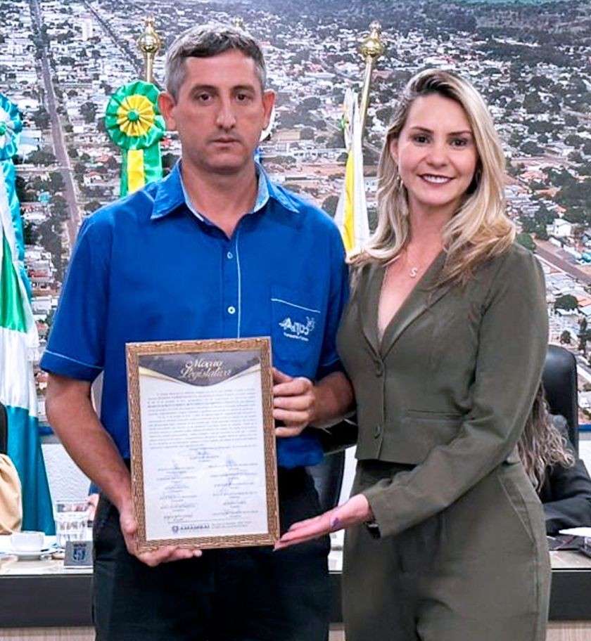 Por indicação de Suzana Ulisses, Câmara de Amambai homenageia motorista de ônibus universitário