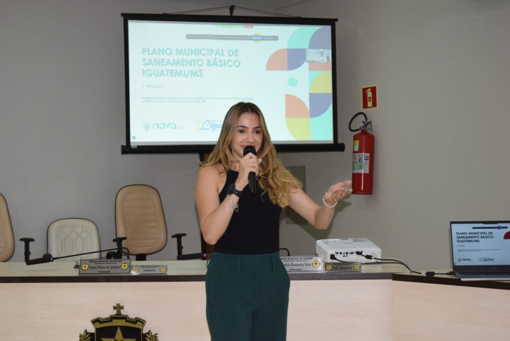 Palestra tratou do plano de saneamento básico no município de Iguatemi