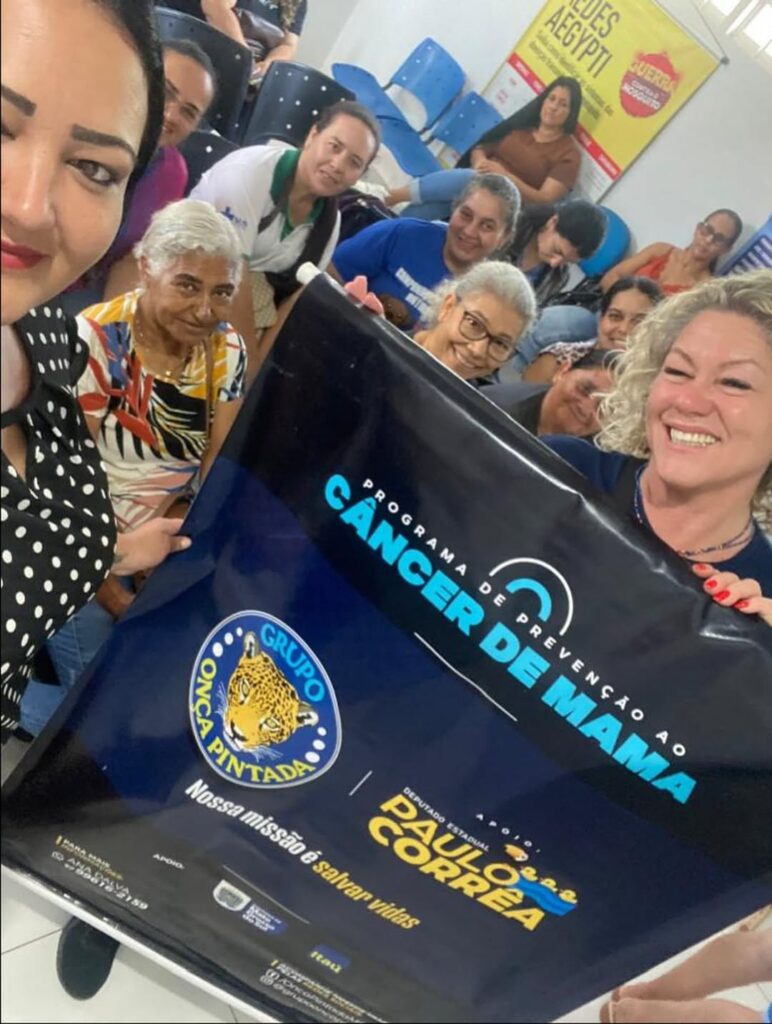 Sete Quedas realiza ação de prevenção ao câncer de mama com apoio do Grupo Onça Pintada