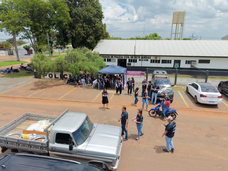 Polícia Civil apoia campanha de combate à violência contra a mulher em Sete Quedas