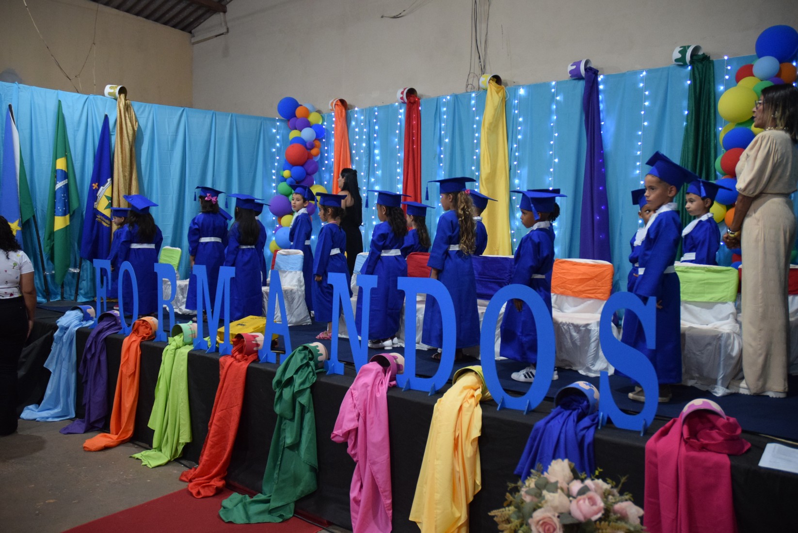 Iguatemi: Em cerimônia marcante, alunos da Educação Infantil da Escola Cemur, no Assentamento Auxiliadora, participam de formatura