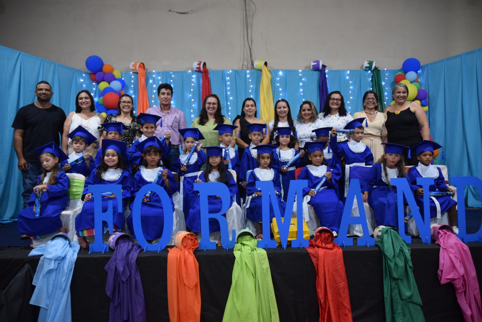 Iguatemi: Em cerimônia marcante, alunos da Educação Infantil da Escola Cemur, no Assentamento Auxiliadora, participam de formatura