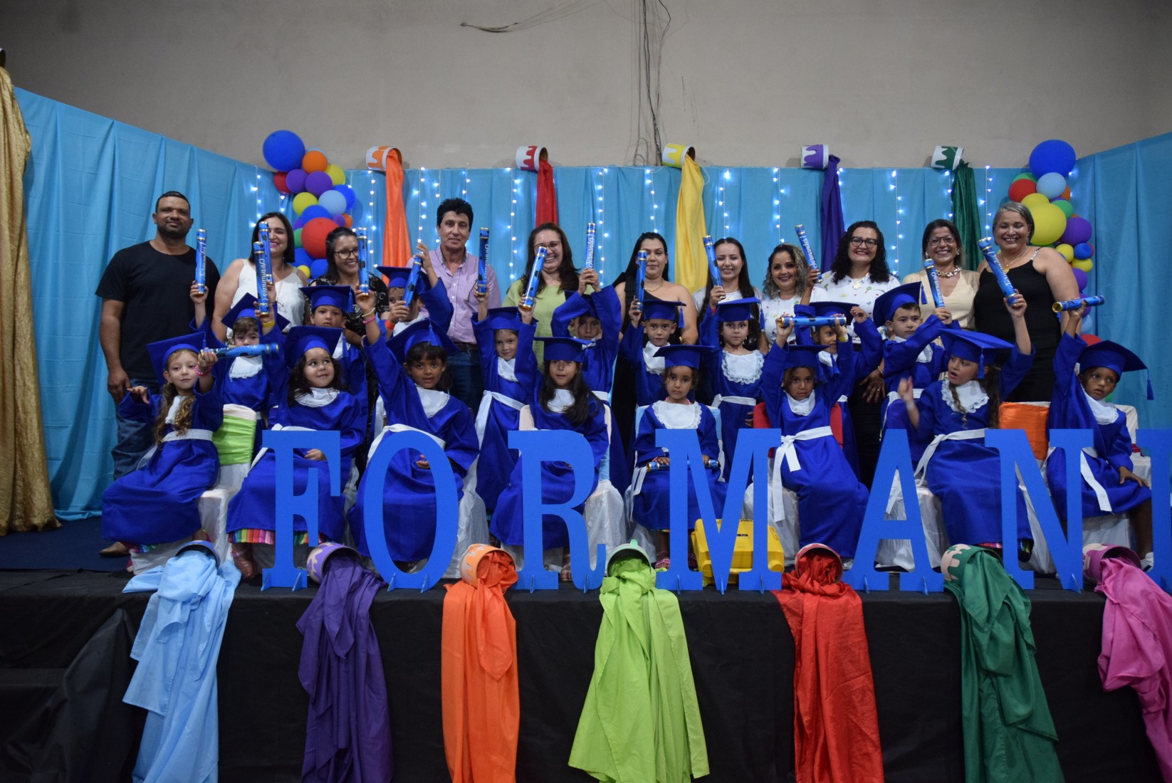 Iguatemi: Em cerimônia marcante, alunos da Educação Infantil da Escola Cemur, no Assentamento Auxiliadora, participam de formatura