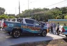 Imasul recebe onze caminhonetes e dois tratores para reforçar fiscalização e equipar unidades de conservação