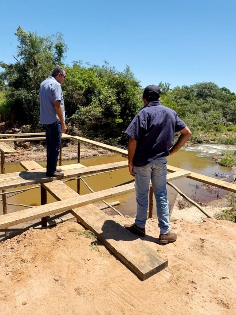 Prefeito Heliomar Klabunde agradece governador e Agesul por ponte e recuperação de rodovia em Paranhos