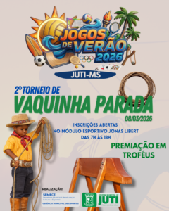 Prefeitura de Juti anuncia calendário oficial dos “Jogos de Verão 2026” com dez modalidades esportivas