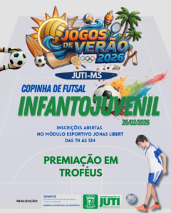 Prefeitura de Juti anuncia calendário oficial dos “Jogos de Verão 2026” com dez modalidades esportivas