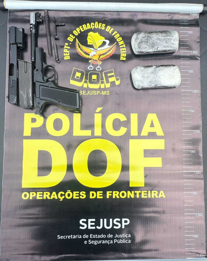 Ponta Porã: DOF apreende adolescentes com drogas e arma que seriam entregues em Campo Grande