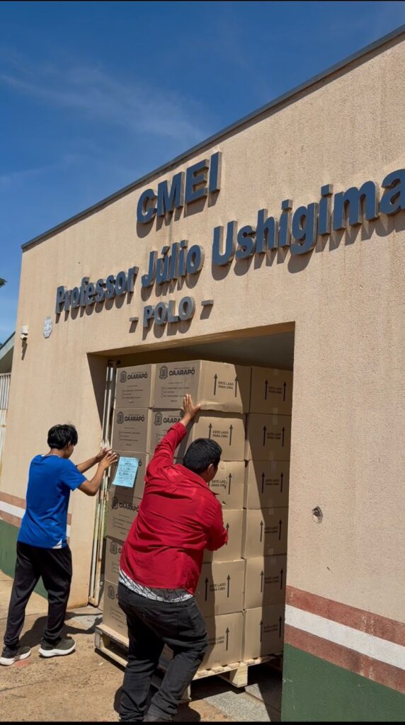 Prefeitura de Caarapó intensifica logística para garantir entrega de kits escolares no primeiro dia de aula