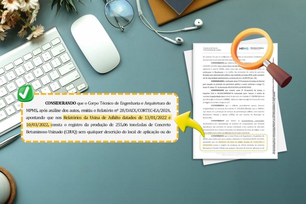 COMPROMISSO COM A TRANSPARÊNCIA: Naviraí recebe recomendações do Ministério Público sobre manutenção do asfalto