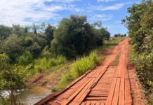 Prefeitura interdita para manutenção ponte sobre o Rio Jaguari em Amambai