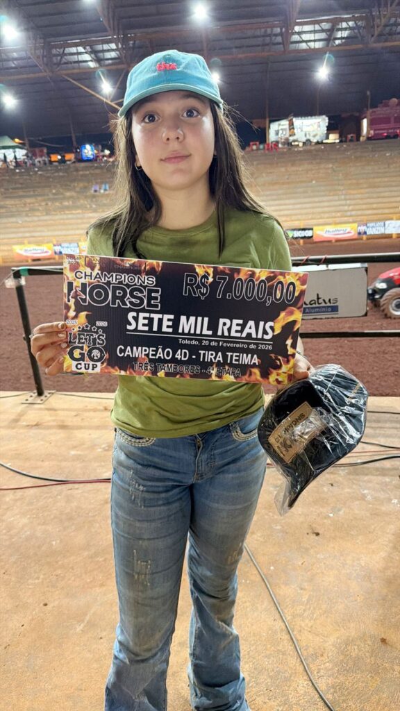 Amazona de Tacuru é campeã de prova dos três tambor no Paraná