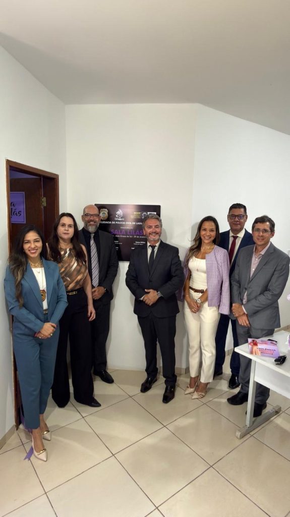 Polícia Civil realiza solenidade de inauguração da 58ª Sala Lilás em Laguna Carapã