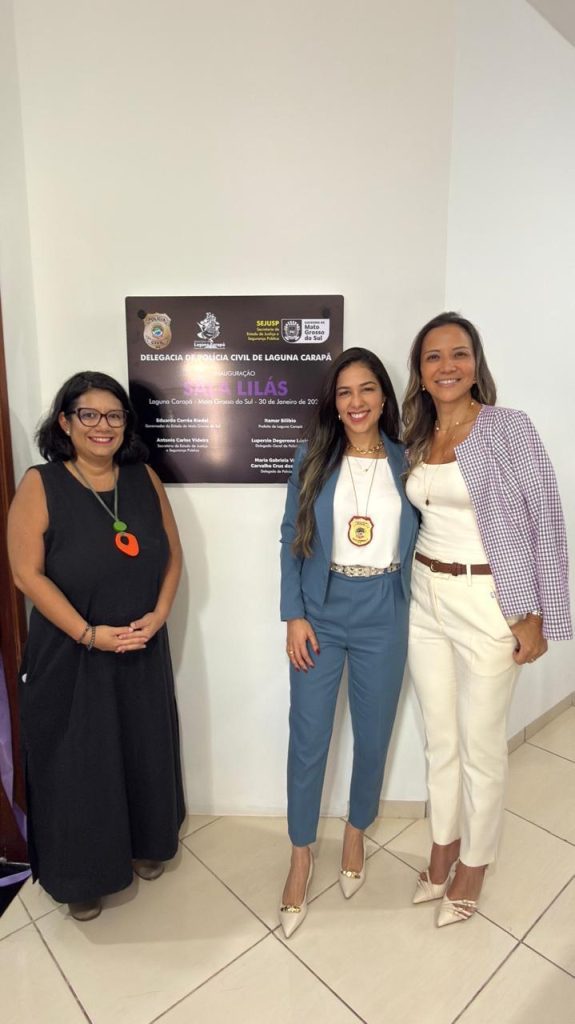 Polícia Civil realiza solenidade de inauguração da 58ª Sala Lilás em Laguna Carapã