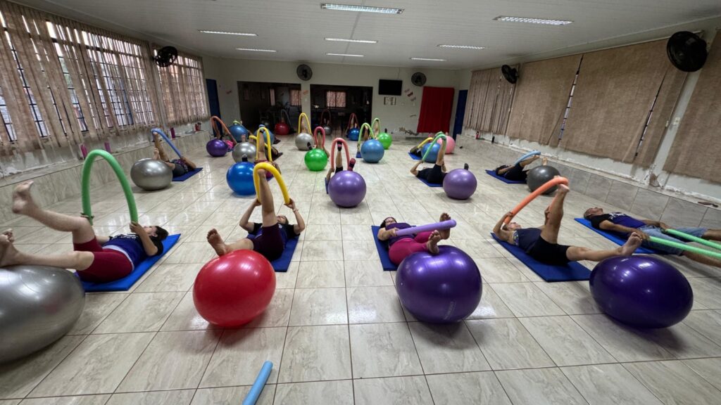 Programa da Secretaria de Saúde de Iguatemi oferece aulas de Pilates para servidores públicos e pacientes Programa da Secretaria de Saúde de Iguatemi oferece aulas de Pilates para servidores públicos e pacientes