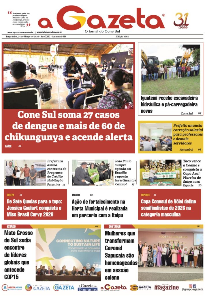 Jornal A Gazeta – Edição de 24 de março de 2026