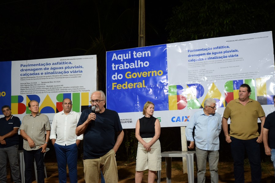 Iguatemi: Prefeito Lídio Ledesma lança oficialmente pavimentação asfáltica no bairro da Vila Nova Esperança