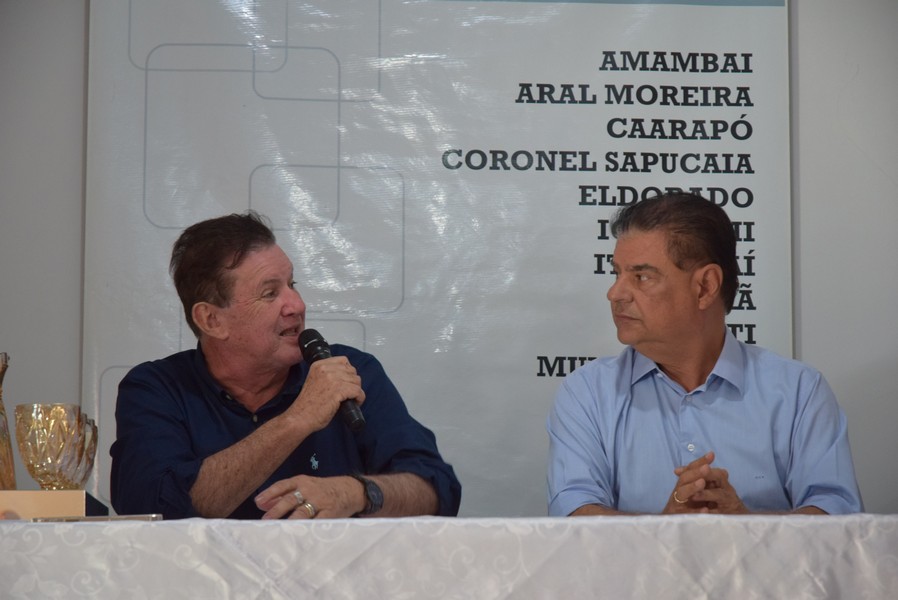 Iguatemi recebe o senador Nelsinho Trad para anunciar a liberação de emenda federal no valor de R$ 4,9 milhões para o Conisul